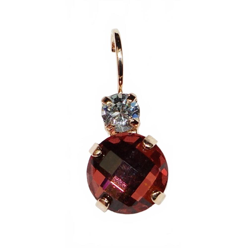 NEW MARIANA women's creme brulee earrings in burgundy
